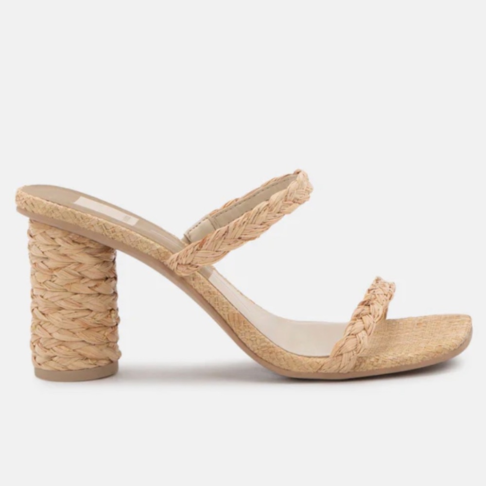 Dolce Vita Noles Heels NATURAL RAFFIA - Picture 5 of 15